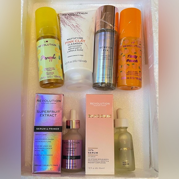 Revolution Other - 6 PC Revolution & NYX Serum, Setting Spray & Cleanser Skincare Collection Bundle